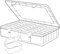 25Pcs Small Bead Jewelry Organizer Box, Clear Rectangles Bead Storage Containers with Lids, Plastic Craft Storage Box Bead Cases, Mini Small Parts Organizer for Jewelry Nail Screws Seeds and Labels